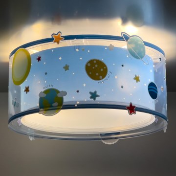 Dalber 41346 - Дитячий стельовий світильник PLANETS 2xE27/60W/230V