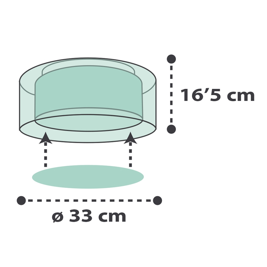 Dalber 41416H - Дитячий стельовий світильник CLOUDS 2xE27/60W/230V зелений