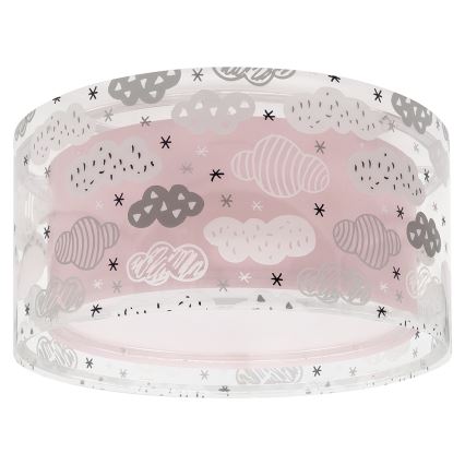 Dalber 41416S - Детский потолочный светильник CLOUDS 2xE27/60W/230V розовый