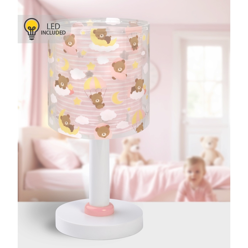 Dalber 41571S - LED детская настольная лампа BABY TEDDY 1xG4/4W/230V розовая