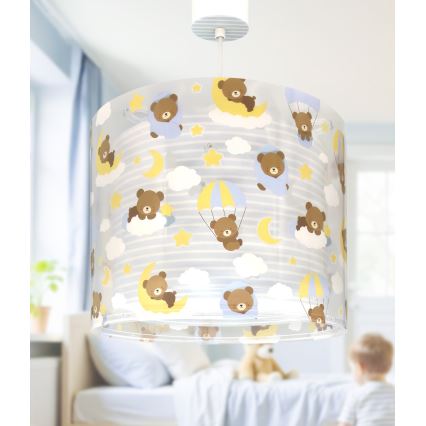 Dalber 41572T - Детская люстра BABY TEDDY 1xE27/15W/230V синяя