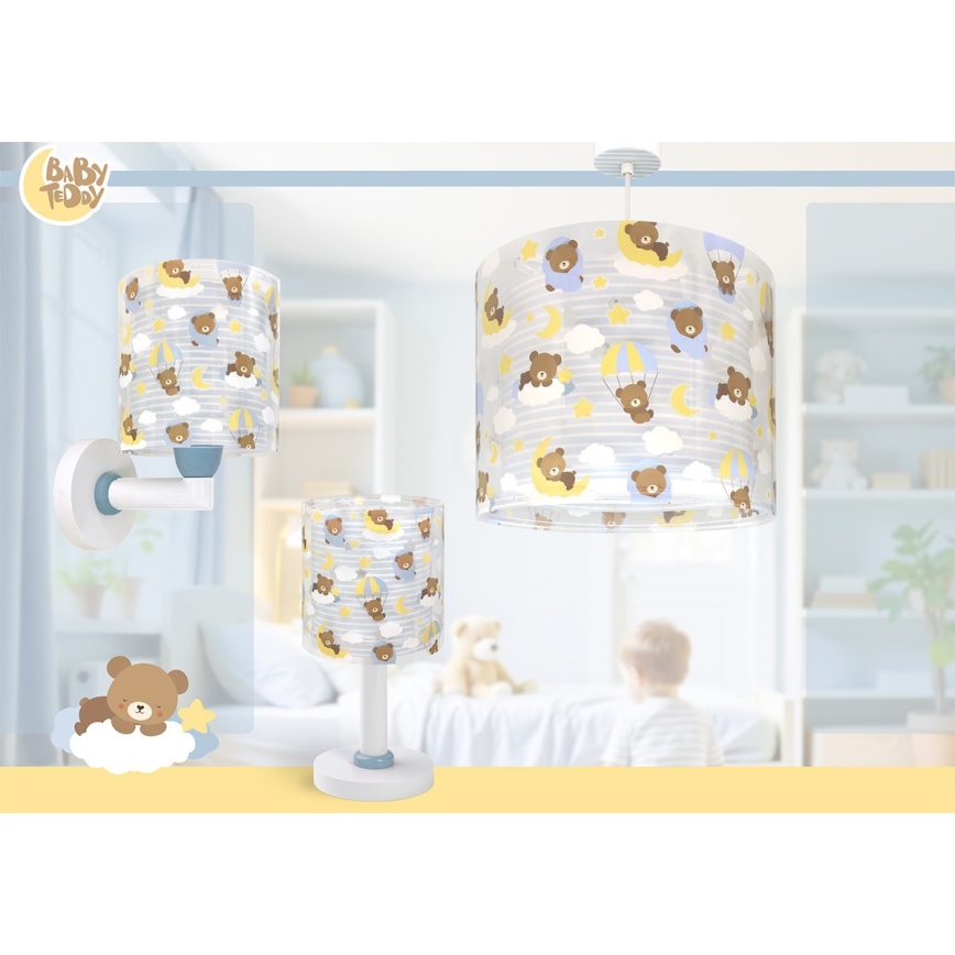 Dalber 41572T - Детская люстра BABY TEDDY 1xE27/15W/230V синяя