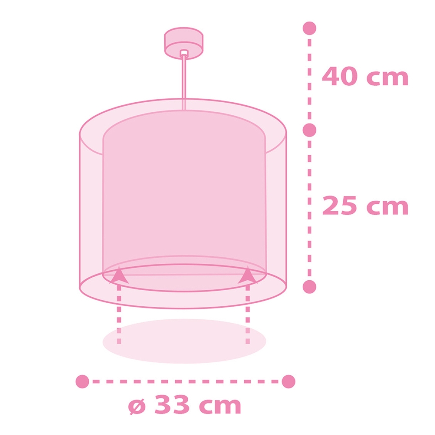 Dalber 41592 - Дитяча люстра UNICORNS 1xE27/60W/230V