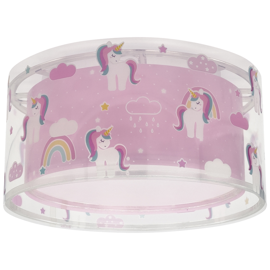 Dalber 41596 - Детский потолочный светильник UNICORNS 2xE27/60W/230V