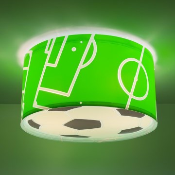 Dalber 41736 - Дитячий стельовий світильник FOOTBALL 2xE27/15W/230V