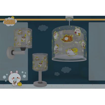 Dalber 41761E - LED дитяча лампа KAWAII FRIENDS 1xG4/4W/230V сіра