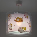 Dalber 41762S - Детская люстра KAWAII FRIENDS 1xE27/15W/230V розовая