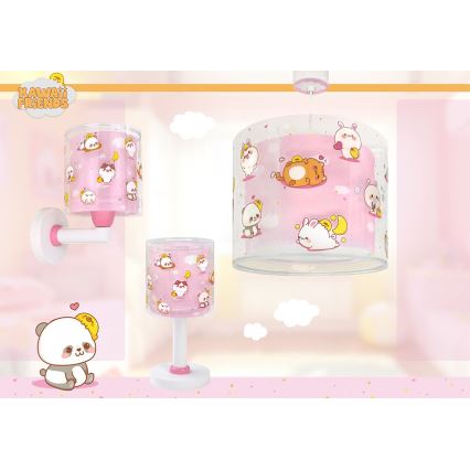 Dalber 41762S - Детская люстра KAWAII FRIENDS 1xE27/15W/230V розовая