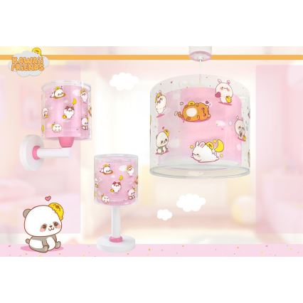 Dalber 41769S - Дитяча настінна лампа KAWAII FRIENDS 1xE27/15W/230V рожевого кольору