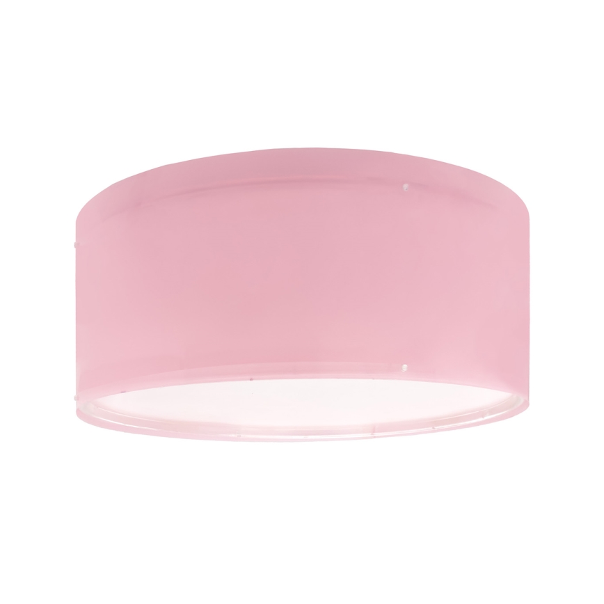 Dalber 42006S - Дитячий стельовий світильник COLOR LIGHT 2xE27/15W/230V рожевий