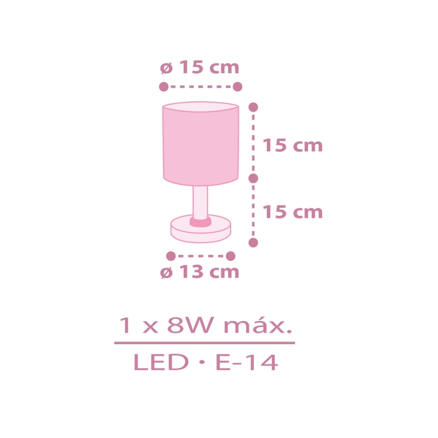 Dalber 42491N - светодиодная детская лампа FAIRY DREAMS 1xG4/4W/230V розовая