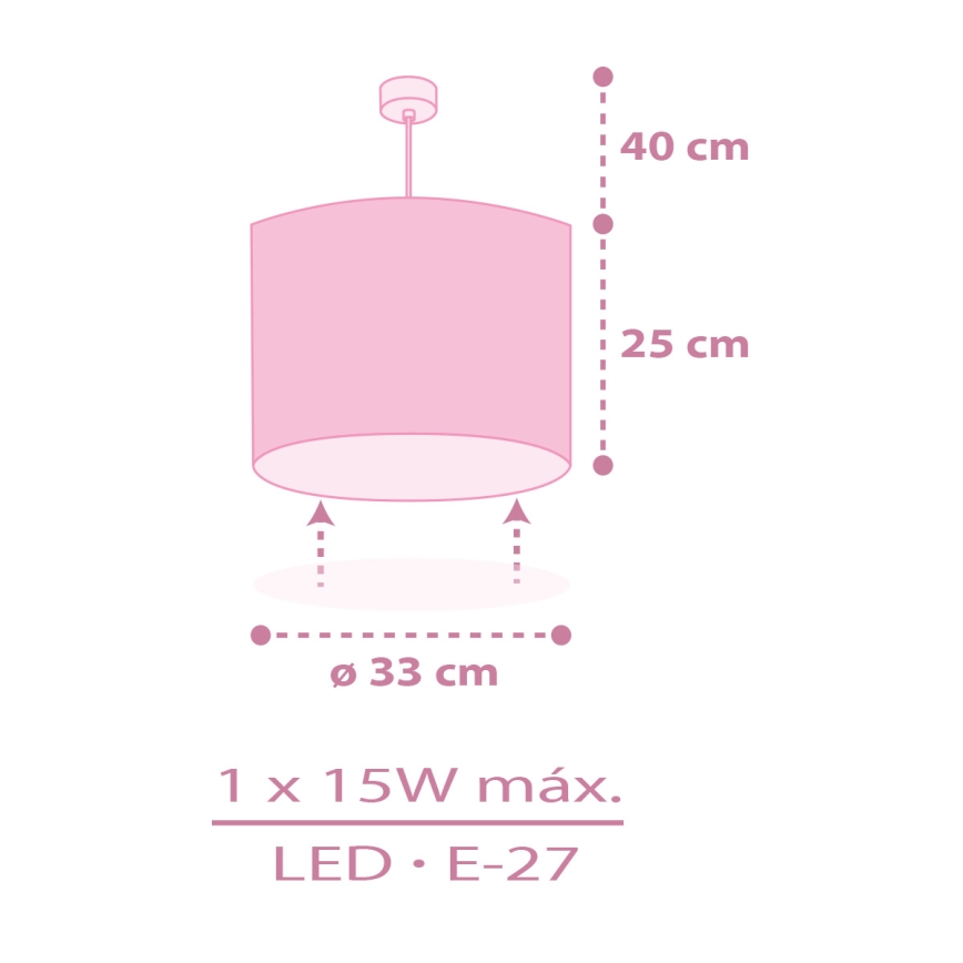 Dalber 42492 - Дитяча люстра FAIRY DREAMS 1xE27/15W/230V