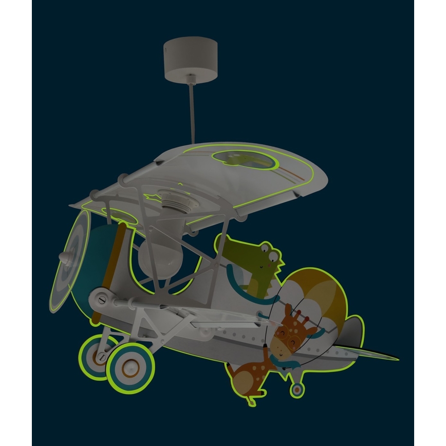 Dalber 54542 - Дитяча люстра LITTLE CROCODILE 1xE27/15W/230V