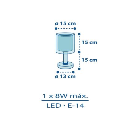 Dalber 60611N - LED детская лампа POLICE 1xG4/4W/230V разноцветная