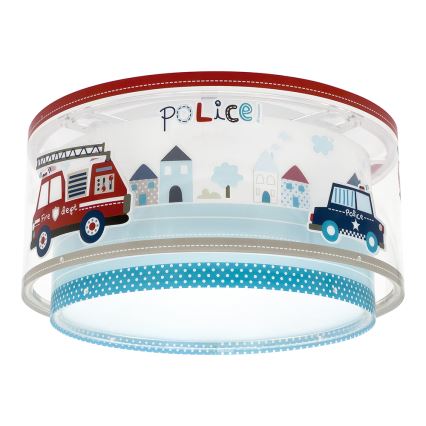 Dalber 60616 - Детский потолочный светильник POLICE 2xE27/60W/230V