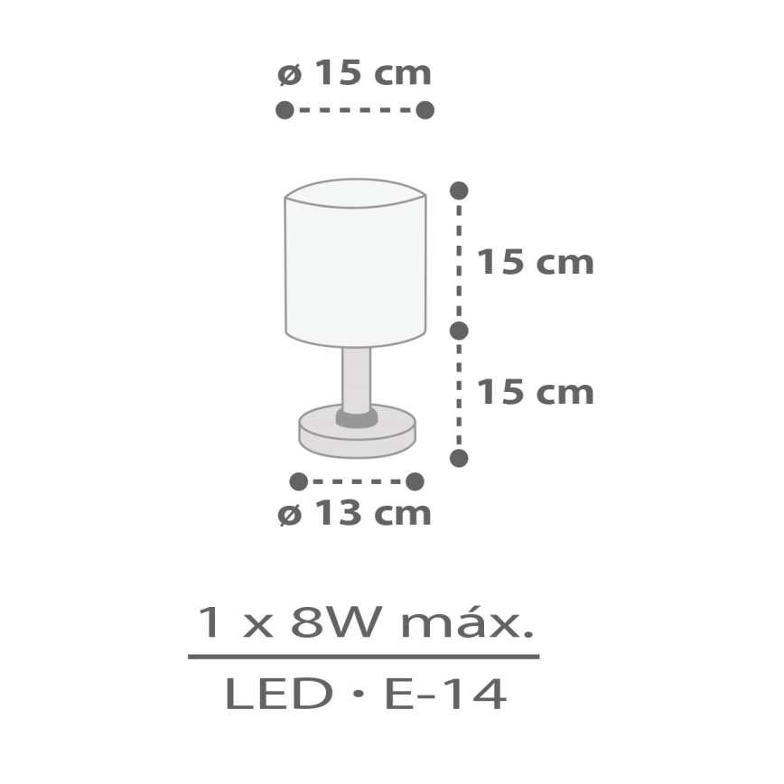 Dalber 60621 - Дитячий нічник RHICO AND CROCO 1xE14/8W/230V