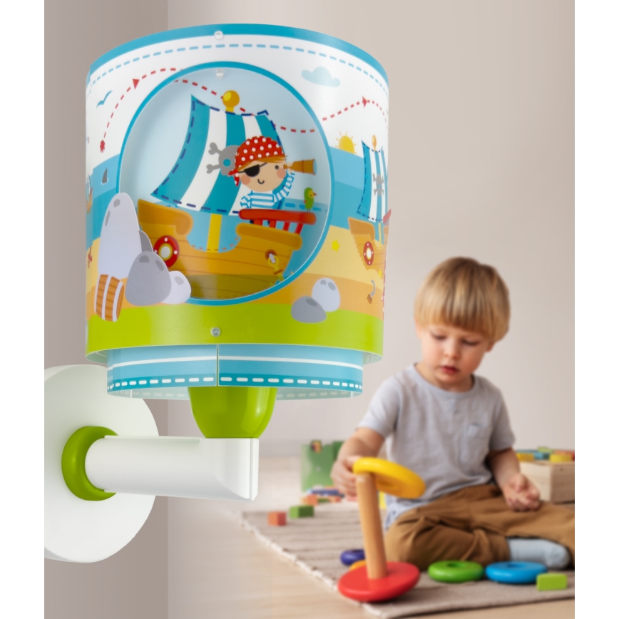 Dalber 60659 - Дитячий настінний світильник PIRATE ISLAND 1xE27/15W/230V