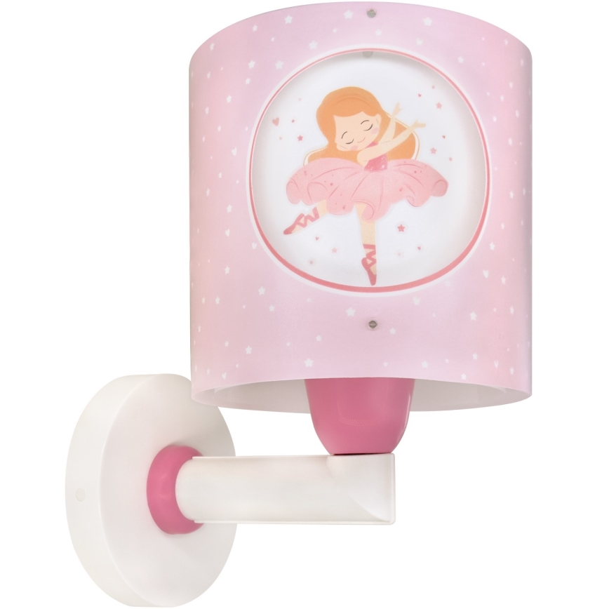 Dalber 60919 - Дитяча настінна лампа PRINCESS DANCE 1xE27/15W/230V рожева