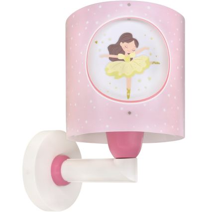 Dalber 60919 - Дитяча настінна лампа PRINCESS DANCE 1xE27/15W/230V рожева