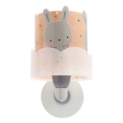 Dalber 61159S - Детский настенный светильник BUNNY 1xE27/60W/230V оранжевый