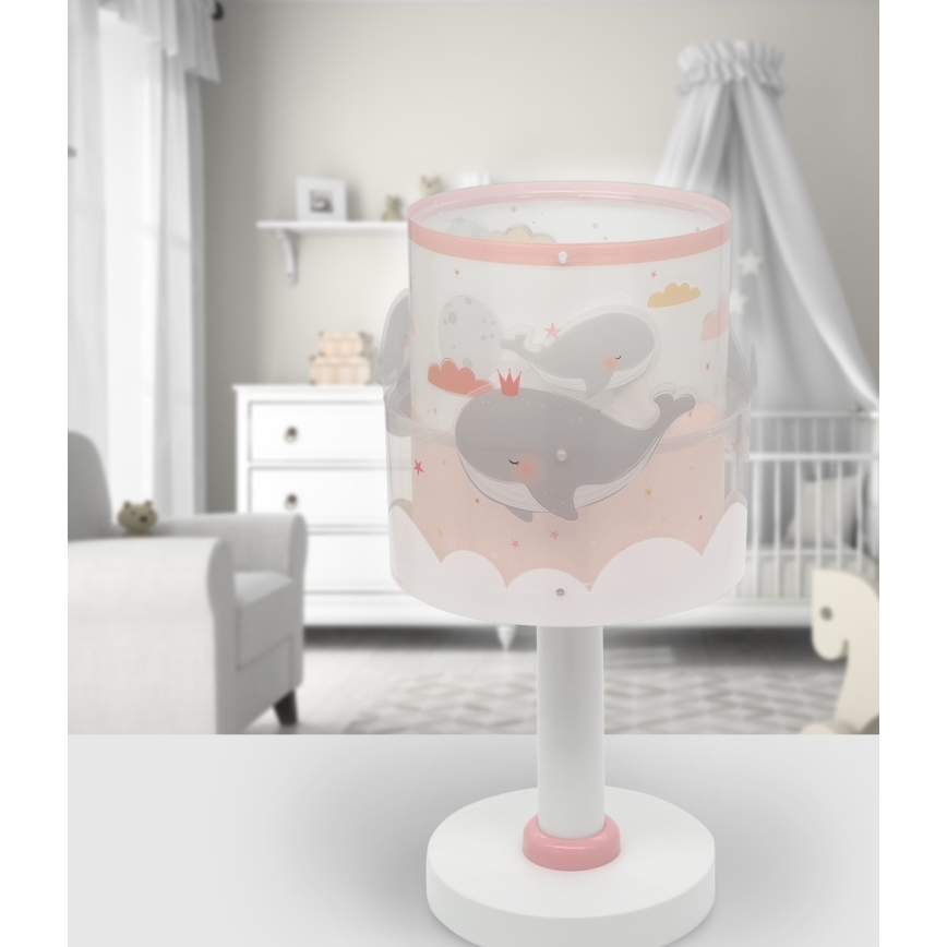 Dalber 61171S - Детский светильник WHALE DREAMS 1xE14/8W/230V розовый