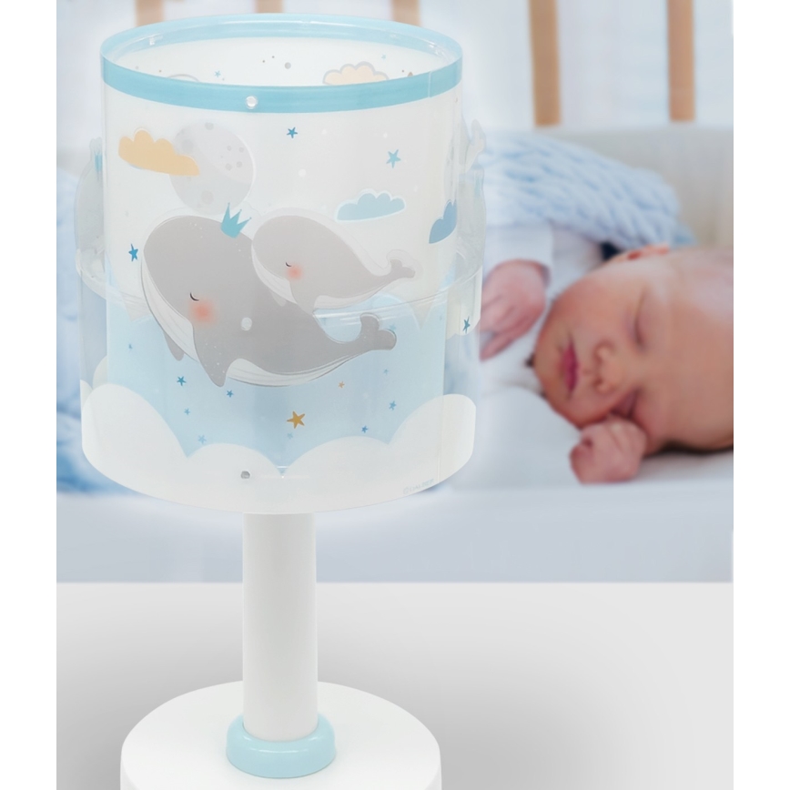 Dalber 61171T - Дитячий нічник WHALE DREAMS 1xE14/8W/230V синій