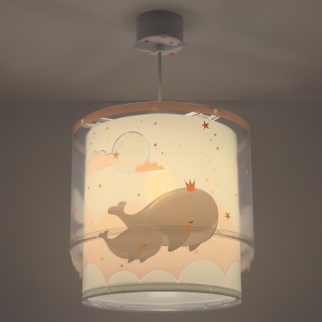 Dalber 61172S - Дитяча люстра WHALE DREAMS 1xE27/15W/230V рожевий