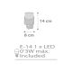 Dalber 61235E - LED Маленька лампа в розетку MOON 1xE14/0,3W/230V