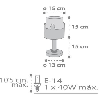 Dalber 61271 - Детская лампа LOVING DEER 1xE14/40W/230V