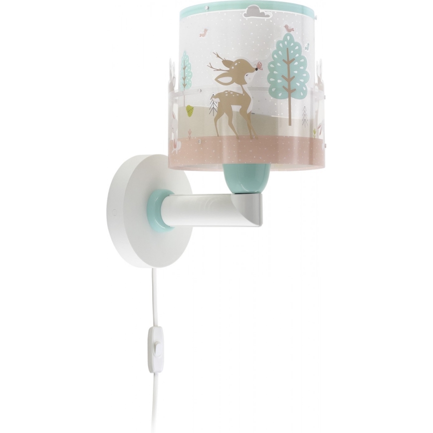 Dalber 61279 - Дитячий настінний світильник LOVING DEER 1xE27/60W/230V