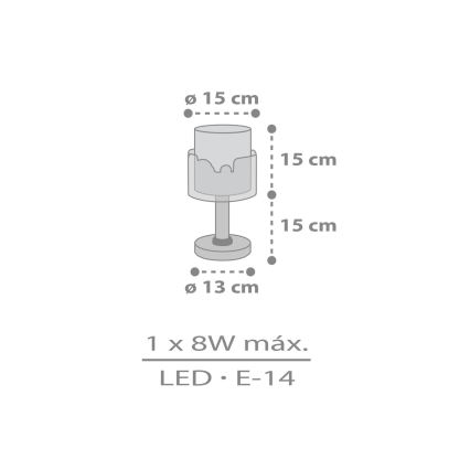 Dalber 61681N - LED-лампа для дітей BABY TRAVEL 1xG4/4W/230V різнобарвна