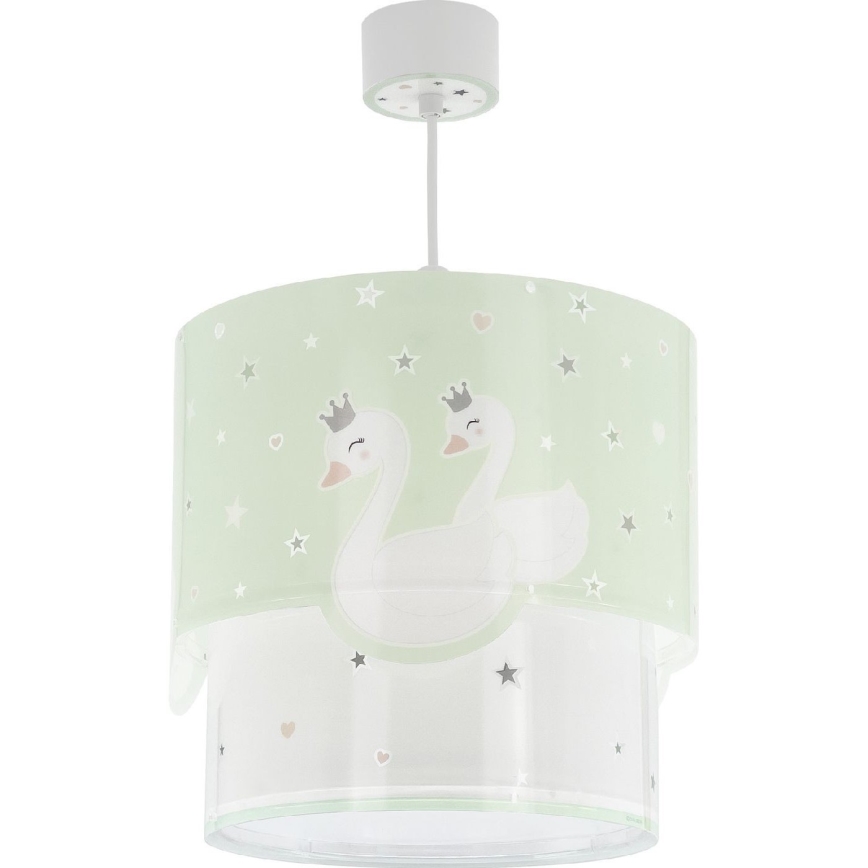 Dalber 61712H - Детская люстра SWEET LOVE 1xE27/60W/230V зеленая