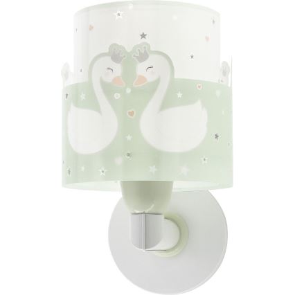 Dalber 61719H - Детский настенный светильник SWEET LOVE 1xE27/60W/230V зеленый