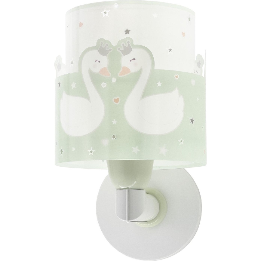 Dalber 61719H - Детский настенный светильник SWEET LOVE 1xE27/60W/230V зеленый