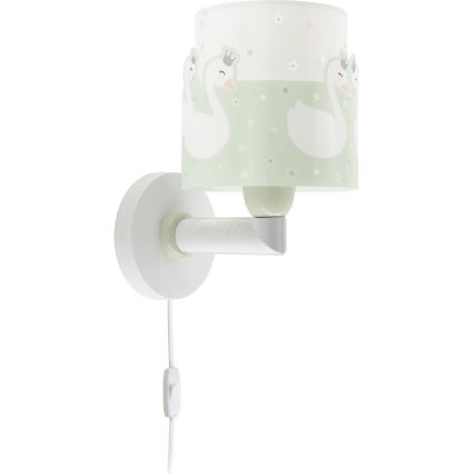 Dalber 61719H - Детский настенный светильник SWEET LOVE 1xE27/60W/230V зеленый