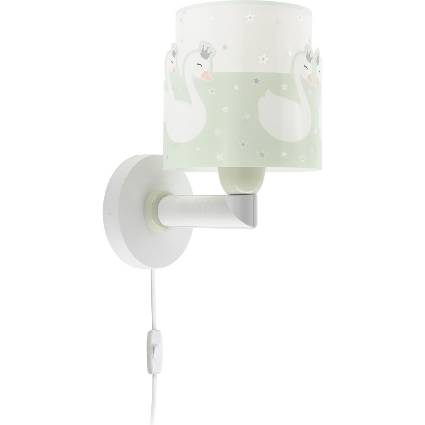 Dalber 61719H - Детский настенный светильник SWEET LOVE 1xE27/60W/230V зеленый