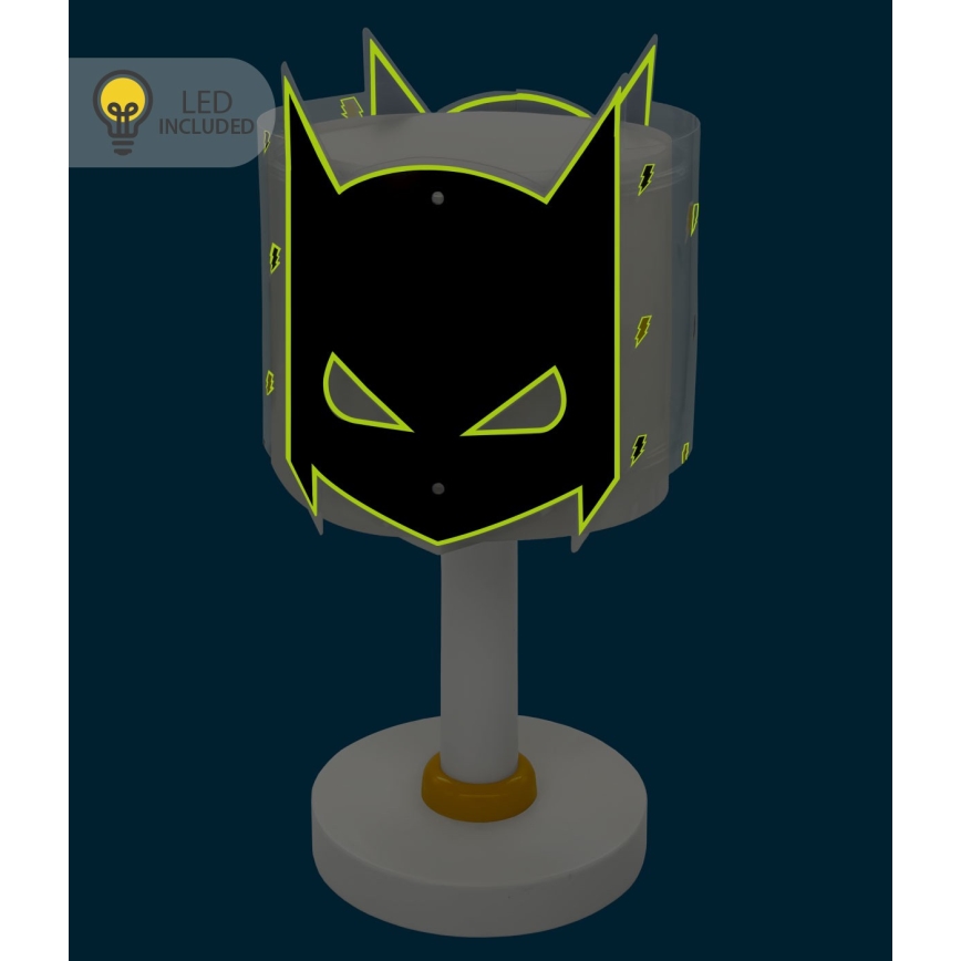 Dalber 61801N - LED дитяча лампа DARK HERO 1xG4/4W/230V біла/чорна