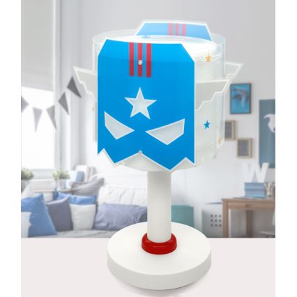 Dalber 61811N - LED детская настольная лампа BLUE HERO 1xG4/4W/230V белая/синяя