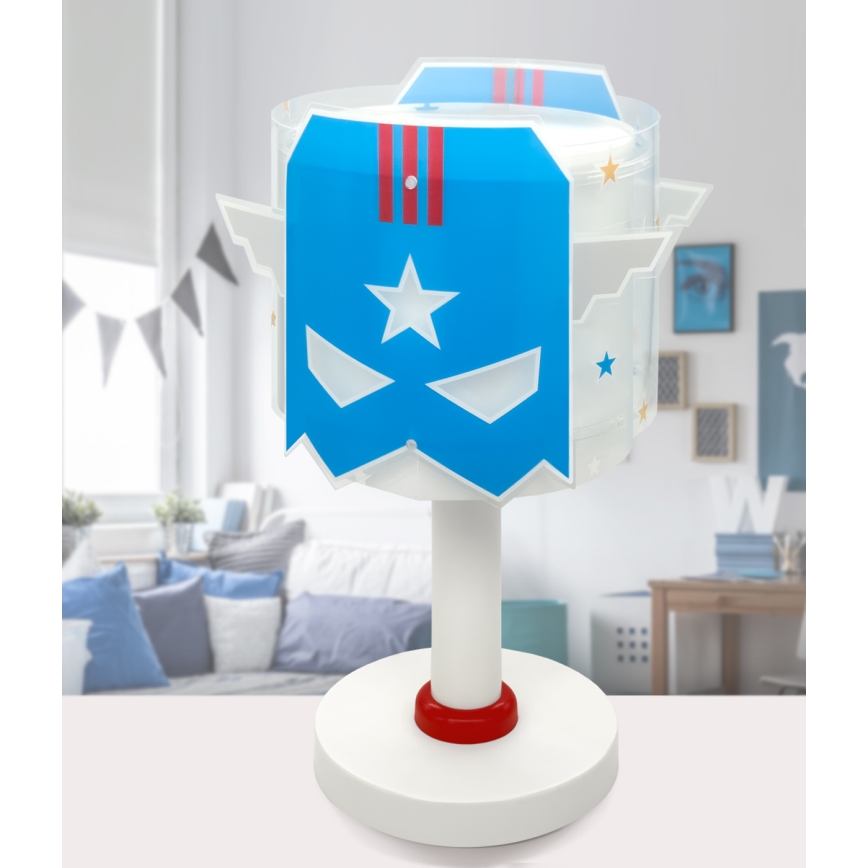 Dalber 61811N - LED детская настольная лампа BLUE HERO 1xG4/4W/230V белая/синяя