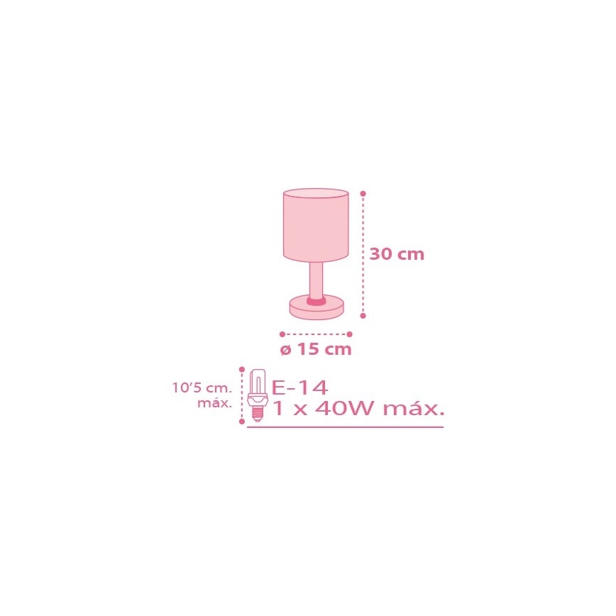 Dalber 62001S - Дитяча лампа COLORS 1xE14/40W/230V