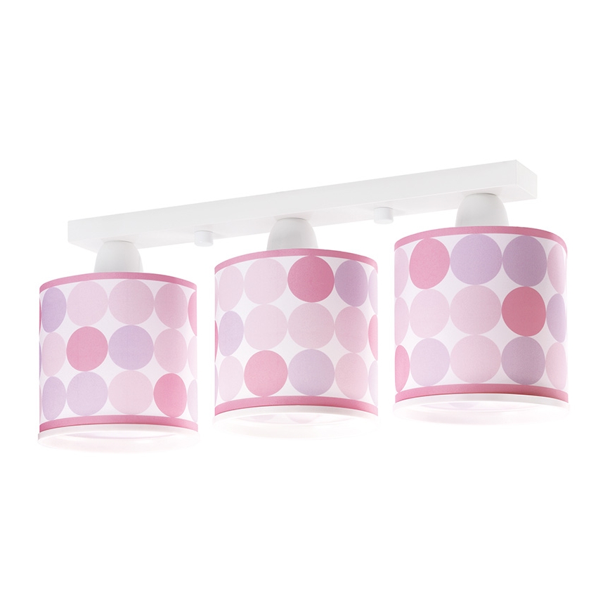Dalber 62003S - Дитячий стельовий світильник COLORS 3xE27/60W/230V