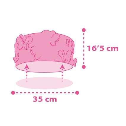 Dalber 62146 - Дитячий стельовий світильник МЕТЕЛИК 2xE27/60W/230V