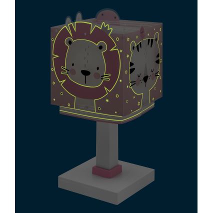 Dalber 63111NS - LED детская лампа BABY JUNGLE 1xG4/4W/230V розовая