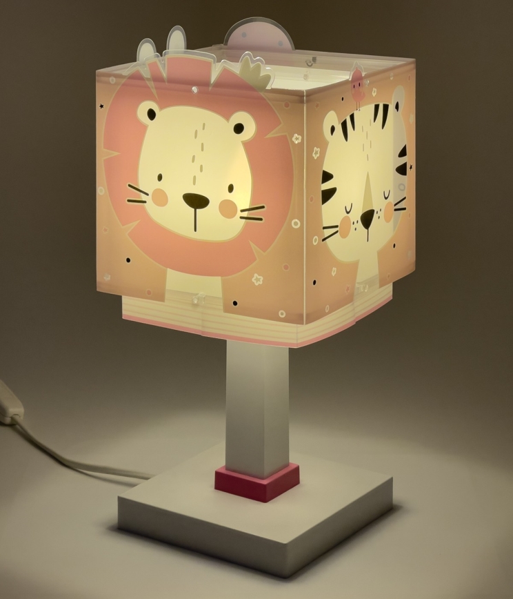 Dalber 63111NS - LED дитяча лампа BABY JUNGLE 1xG4/4W/230V рожева