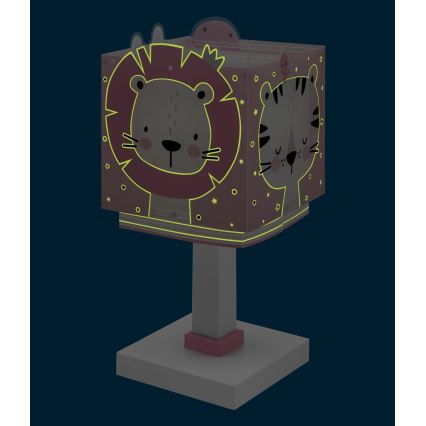 Dalber 63111S - Дитяча лампа JUNGLE 1xE14/8W/230V рожевий