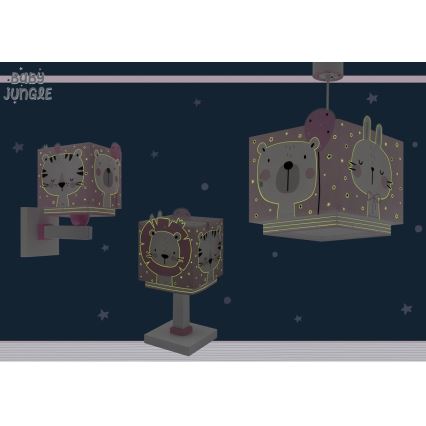 Dalber 63111S - Дитяча лампа JUNGLE 1xE14/8W/230V рожевий