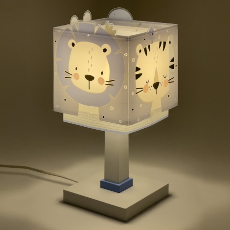 Dalber 63111T - Детская лампа JUNGLE 1xE14/40W/230V голубая