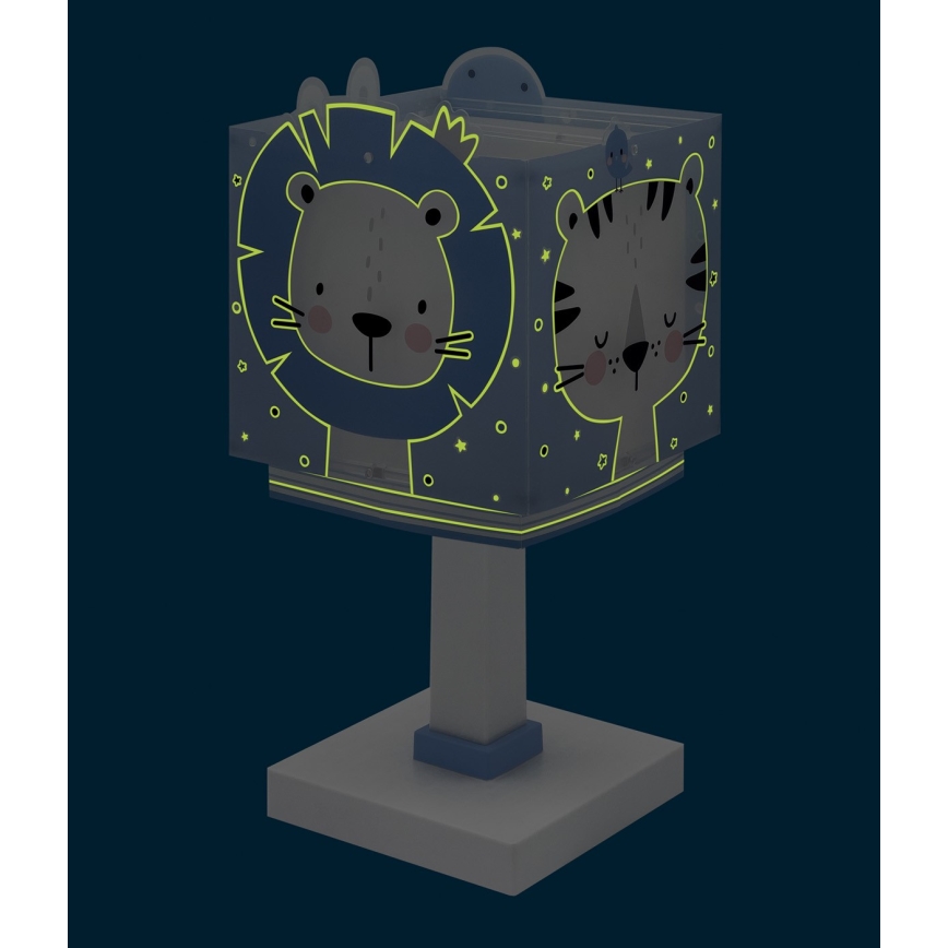 Dalber 63111T - Дитяча лампа JUNGLE 1xE14/8W/230V синій