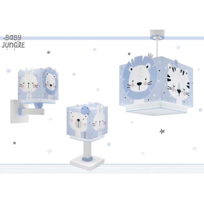 Dalber 63111T - Дитяча лампа JUNGLE 1xE14/8W/230V синій