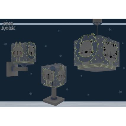 Dalber 63111T - Дитяча лампа JUNGLE 1xE14/8W/230V синій